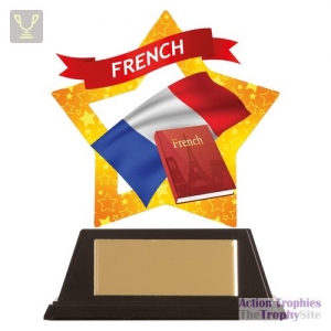 Mini-Star French Acrylic Plaque 100mm