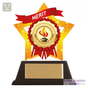 Mini-Star Merit Acrylic Plaque 100mm