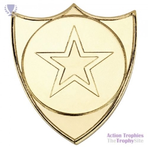 Shield Badge Gold 1.5in