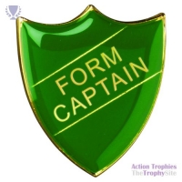 School Shield Badge (Form Captain) Green 1.25in
