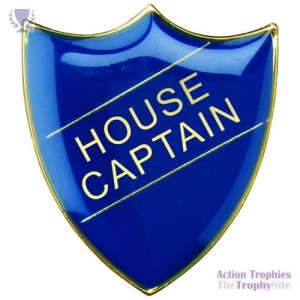 School Shield Badge (House Captain) Blue 1.25in