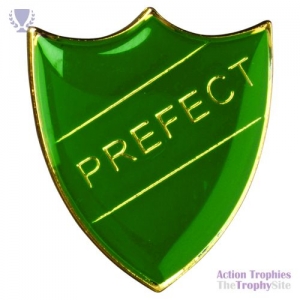 School Shield Badge (Prefect) Green 1.25in