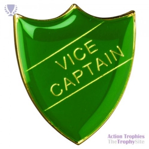 School Shield Badge (Vice Captain) Green 1.25in