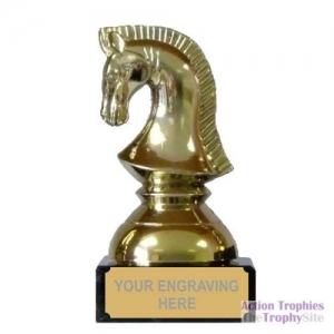Chess Knight Figure Trophy 4in (10cm)