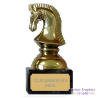 Chess Knight Figure Trophy 4.75in (12cm)