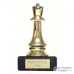 Chess Queen Figure Trophy 4in (10cm)
