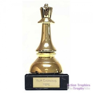 Chess Queen Figure Trophy 4.5in (11cm)