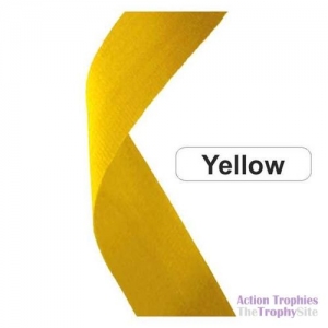 Yellow Chess Medal Ribbon 32in