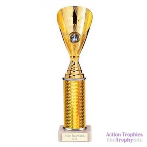 Gold 'Rising Star' Chess Cup Trophy 11in (28cm)