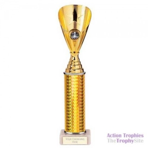 Gold 'Rising Star' Chess Cup Trophy 12in (30cm)