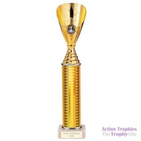Gold 'Rising Star' Chess Cup Trophy 13in (32.5cm)