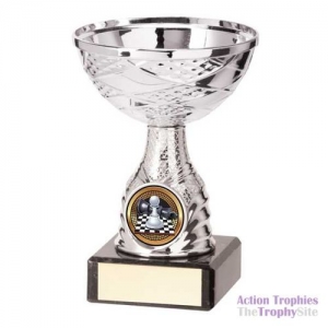Silver Chess Cup Trophy 4.5in (11.5cm)