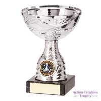 Silver Chess Cup Trophy 5.25in (13.5cm)