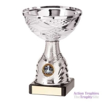 Silver Chess Cup Trophy 6in (15.5cm)