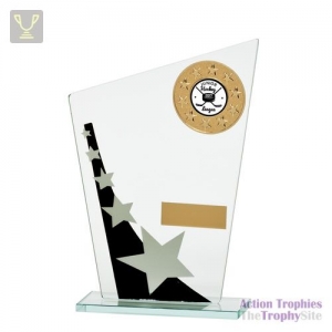 Mega Star Multisport Jade Glass Award Black & Silver 185mm