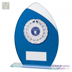 Draco Glitter Glass Award Blue 185mm