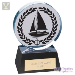 Emperor Sailing Crystal Award 125mm
