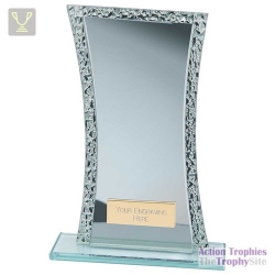 Eternal Glass Award Silver & Cracked Silver 165mm