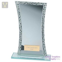 Eternal Glass Award Silver & Cracked Silver 205mm