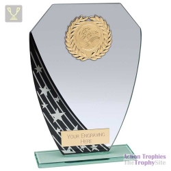 Starlight Hex Jade Glass Award Black 185mm