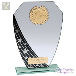 Starlight Hex Jade Glass Award Black 205mm