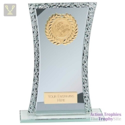 Eternal Multisport Glass Award Silver & Cracked Silver 185mm