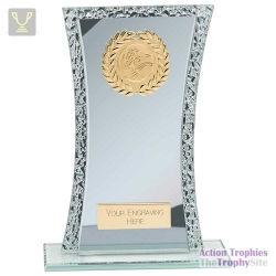 Eternal Multisport Glass Award Silver & Cracked Silver 200mm