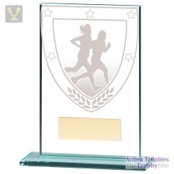 Millennium Running Jade Glass Award 125mm