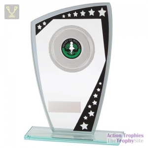 Cosmic Multisport Glass Award Black & Silver 210mm