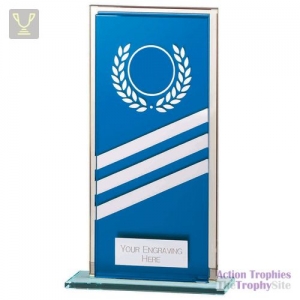 Talisman Mirror Glass Award Blue/Silver 180mm