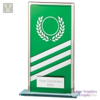 Talisman Mirror Glass Award Green/Silver 140mm