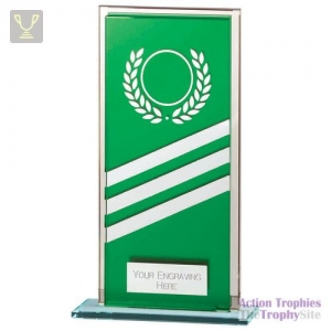 Talisman Mirror Glass Award Green/Silver 180mm
