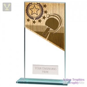Mustang Table Tennis Jade Glass Award 160mm