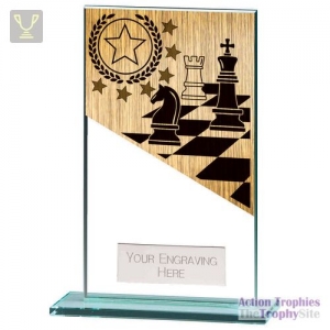 Mustang Chess Jade Glass Award 140mm