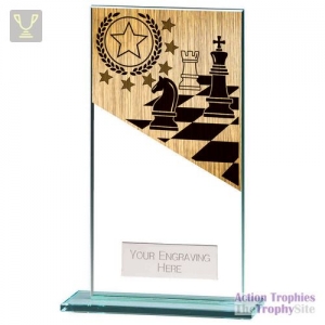 Mustang Chess Jade Glass Award 160mm