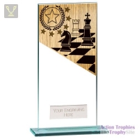 Mustang Chess Jade Glass Award 180mm