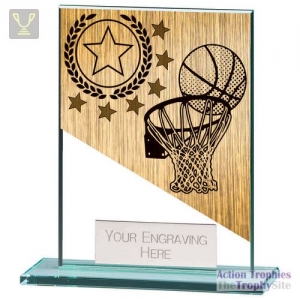 Mustang Basketball Jade Glass Award 110mm