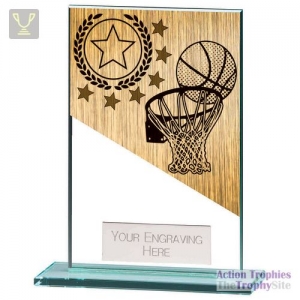 Mustang Basketball Jade Glass Award 125mm