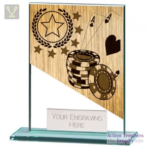 Mustang Poker Jade Glass Award 110mm