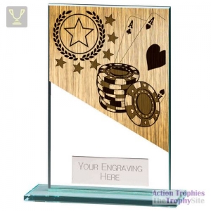 Mustang Poker Jade Glass Award 125mm