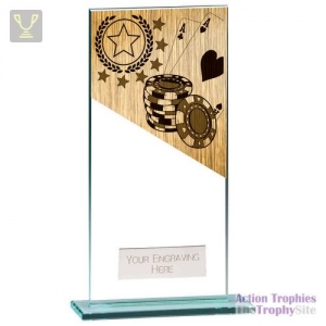 Mustang Poker Jade Glass Award 180mm