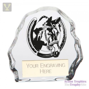 Mystique Equestrian Glass Award 75mm