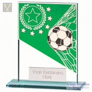 Mustang Football Green Jade Glass Award 110mm