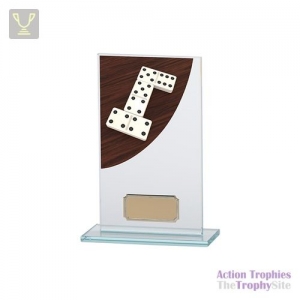Colour Curve Dominoes Jade Glass Award 160mm