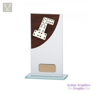Colour Curve Dominoes Jade Glass Award 180mm