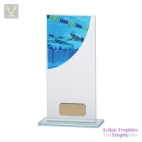 Colour Curve Swimming Jade Glass Award 200mm