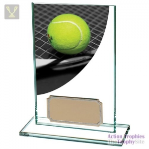 Colour Curve Tennis Jade Glass Award 125mm