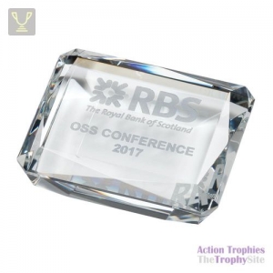 Lincoln Optical Crystal Paperweight 100mm