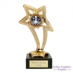 Curved Star Chess Trophy 5in (13cm)