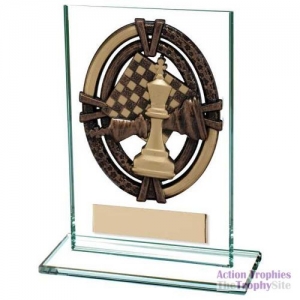 Glass Chess Plaque 5in (12.5cm)
